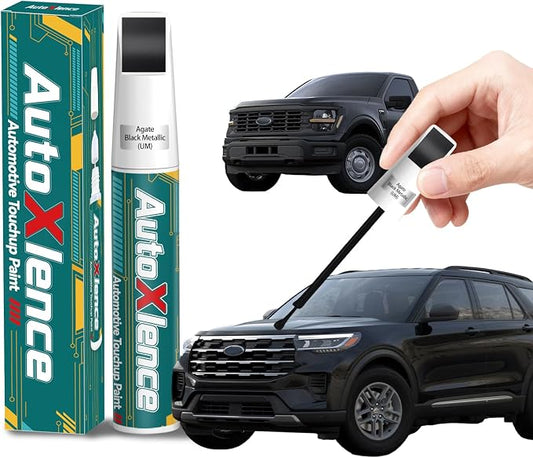 Agate Black Metallic(UM) Touch Up Paint Compatible with Ford Car Paint Pen Scratch Repair Automotive Scratch Remover Fix Exact Color Match