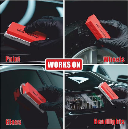 18PC Ceramic Coating Applicator Kit | 6 Foam Sponge Blocks, 12 Suede Cloths, For Paint, Glass, Wheels, Wax & Sealant Application