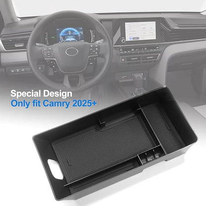 CKE Compatible with Toyota Camry 2025 2026 Accessories Car Interior Center Console Armrest Organizer Armrest Storage Box Insert for 9th Gen Camry LE SE XLE XSE 1pc