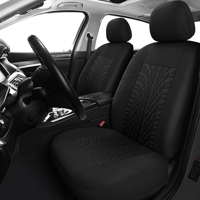 VarCozy Car Seat Covers Front Pair,Universal Cloth for Car,Breathable & Washable SUV, Sedan, Van, Automotive Interior Covers, Airbag Compatible