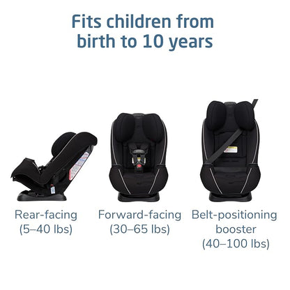 Maxi-Cosi Pria Max 3-in-1 Convertible Car Seat, Infant to Toddler Car Seat, ClipQuick Magnetic Chest Clip, Quick-Install Latch, Machine-Washable Cover, 5-100 lbs, Caspian Caviar