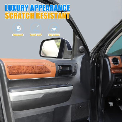 ABS Car Inner Door Handle Decoration Cover Trim Fit for Toyota Tundra/Sequoia 2007-2021 Interior Car Accessories (Glossy Black)
