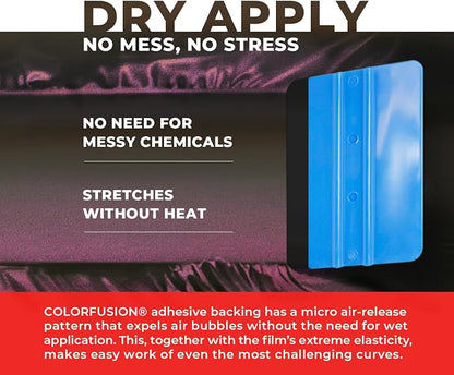ColorFusion PPF by VViViD, Matte Stealth Cosmic Purple Dry Apply PPF Vinyl Car Wrap Roll 60ft x 5ft