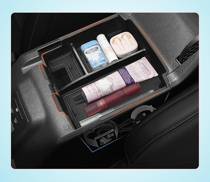 GZSH 2 PCS Trunk Organizers for 2025 2026 Ford Bronco 4 Doors Automatic Transmission ONLY with Center Console Organizer, Door Handle Storage Not for manual transmission (Not for Sport & 2Door)