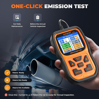 AUTOPHIX OM126P OBD2 Scanner, Check Engine Light Code Reader, Car Code Scanner for Automotive Diagnostic, Read & Clear Fault Code, Pass Smog Test, Live Data, for All US Cars After 1996