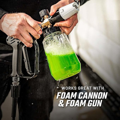 Slick Products Total Off-Road Wash Super Concentrate – Thick Foaming Car Wash Soap with Hybrid-Ceramic Formula for Dirt Bikes ATV UTV Trucks Jeeps and More – Foam Cannon Ready – 128 oz