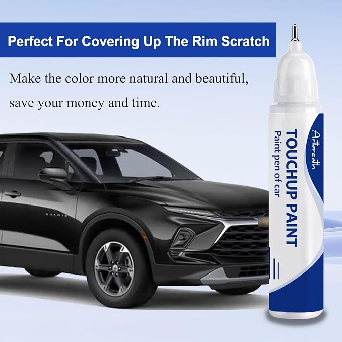 Black(GBA/WA8555) Touch Up Paint for Chevrolet-Exact Match–Chips and Nicks Car Paint Scratch Repair Kit Automotive Paint Pen for Silverado/Equinox EV/Tahoe/Colorado/Blazer/Express