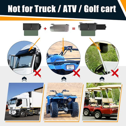 Veharvim 2 Pack Sun Visor Extender for Car with Zipper Slider (Driver + Passenger Side), Upgraded UV400 Car Sun Visor Extension with PC Lens and Side Sunshade, Anti-Glare, UV-Filtering