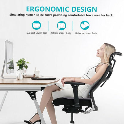 FLORICH Lumbar Support with Car headrest Back Pillow for Chair Headrest Pillow with Gel Memory Foam Massage Point Memory Foam Back Pillow for Office Chair(Light Grey)