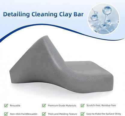 IPELY 4 Pack 100g Gray Clay Bar, Premium Clay Bars Auto Detailing Kit, Car Clay Bar for Car Wash, Magic Clay Bars Cleaner Remove Contaminants for Professional Car Detailing Clean