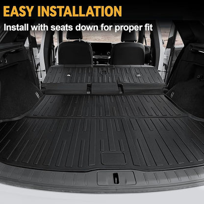 Floor Mats for Lexus RX350/RX350H/RX500h 2023-2026, All Weather Floor Mats Trunk Cargo Liner with Backrest Protectors and Door Sill Guards Accessories, Full Coverage Set (Not fit RX450h & PHEV)