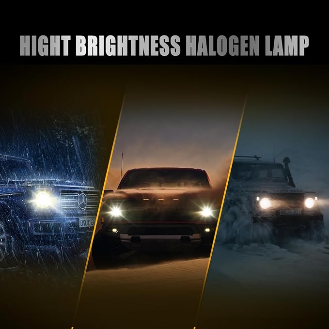 9003/H4 Halogen Headlight Bulb,3800K, 4000 Lumens,12V 55W Standard Halogen Light Bulb,Head Light Bulbs for Car,High Brightness Headlight Bulb,Headlight Bulbs High and Low Beam,Pack of 2