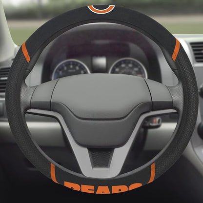 FANMATS NFL Unisex-Adult Embroidered Steering Wheel Cover