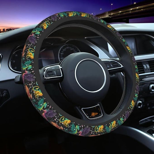 Dragon Steering Wheel Covers Non Slip Neoprene Universal 15 Inch Steering Wheel Protector Car Cover for Men Women