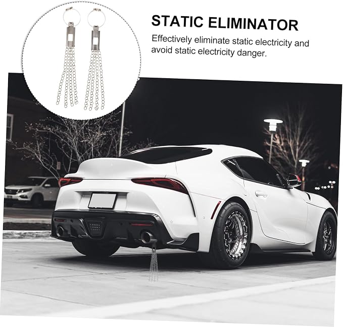 Vaguelly 2pcs Static Discharger Car Static Strap Auto Safe Ground Belt for Auto Automotive Ground Strap Wire Car Accessory