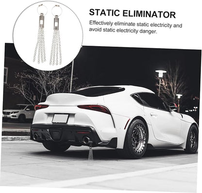 Vaguelly 2pcs Static Discharger Car Static Strap Auto Safe Ground Belt for Auto Automotive Ground Strap Wire Car Accessory