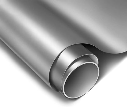 ColorFusion PPF by VViViD, Matte Stealth Chrome Silver Dry Apply PPF Vinyl Car Wrap Roll 10ft x 5ft