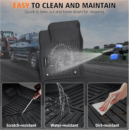 All Weather Car Floor Mats for 2025 2026 Nissan Kicks S/SV/SR, TPE Rubber Floor Liners Anti-Slip Full Set Automotive Mats for 2025 2026 Nissan Kicks Accessories