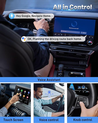 Android Auto Wireless Adapter - Tap & Go NFC Magic! Auto-Connect in 3 Secs, Zero Lag, Works in Any Car 2017+ (Type-C Adapter Party Included!)