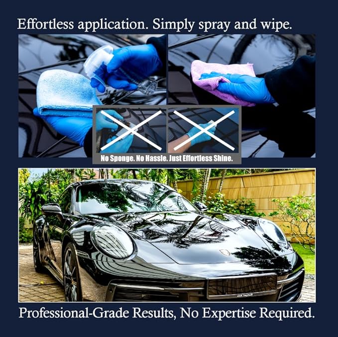 [Two-Coat | 5 Years | 9H] DIY Ceramic Coating SILAZANE50 COMPLETE KIT | For Cars,High-Gloss Paint Protection,Extreme Hydrophobic,UV & Chemical Resistance,For Paint,Glass,Wheels,Trim,Matte Safe