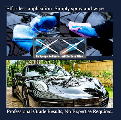 [Two-Coat | 5 Years | 9H] DIY Ceramic Coating SILAZANE50 COMPLETE KIT | For Cars,High-Gloss Paint Protection,Extreme Hydrophobic,UV & Chemical Resistance,For Paint,Glass,Wheels,Trim,Matte Safe