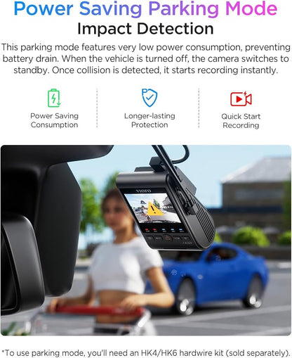 VIOFO A329S 4K 60FPS Dash Cam Front and Rear, 4K+2K Dual Dash Camera for Cars, Power Saving Parking Mode, Wi-Fi 6 App Control, Dual STARVIS 2 Sensors, Supports up to 4TB SSD