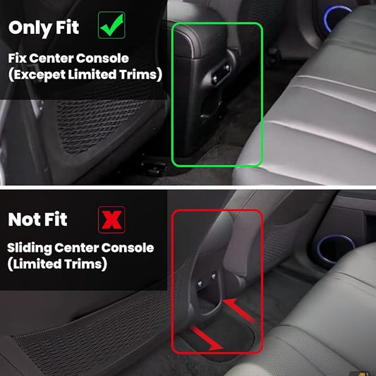 LASFIT Floor Mats & Cargo Mat Fits for Hyundai Ioniq 5(Unmovable Console) 2024 2023 2022, All Weather TPE Custom Fit Full Set Accessories for Ioniq 5 2022-2024 Floor Liners & Trunk Liner, Black