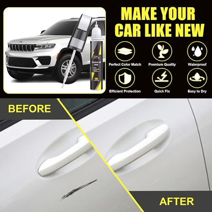 XNA Stone White(PW1/SW1) for Jeep Touch Up Paint, Car Scratch Remover for Nicks and Chips Repair, 2-In-1 Quick & Easy Fix Car Scratch Repair Kit with Exact Color-Matched