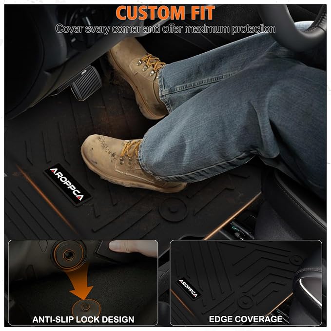 All Weather Car Floor Mats Cargo Liner with Backrest Mat for 2026 Hyundai Palisade 7&8 Seats Hybrid, TPE Rubber Liners Full Set Automotive Mats for 2026 Hyundai Palisade Accessories