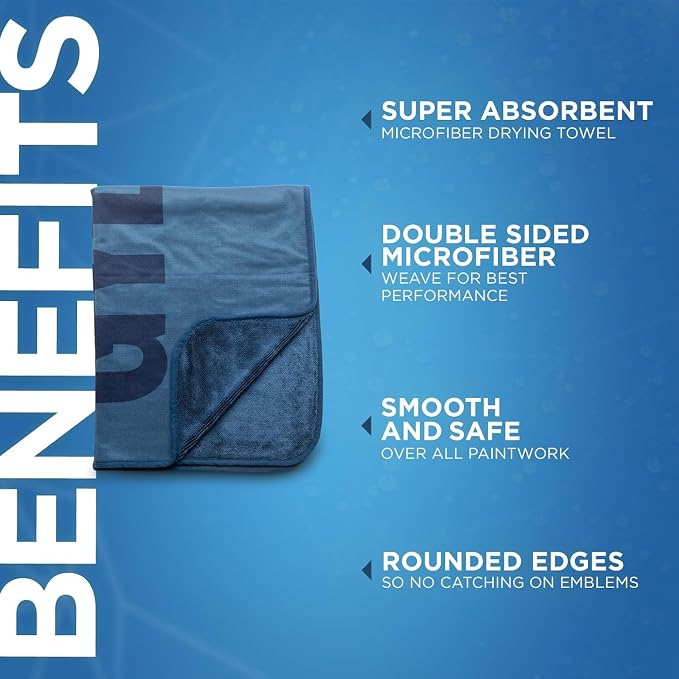 GYEON Silk Dryer – Ultra Soft Microfiber Car Drying Towel, Super Absorbent, Streak-Free, Lint-Free, Safe for Ceramic Coatings, Ideal for Cars, Trucks, SUVs, Auto Detailing