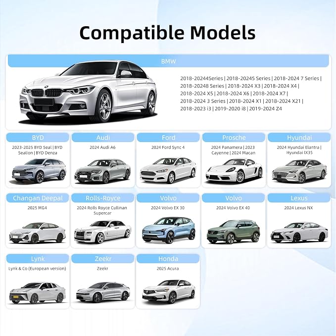 [8G+128G] Carplay Ai Box for BMW/Porsche/Other Cars,Fast Car Video Box Android 13 System Adapter Magic Portable Head Unit,Support Voice Assistant/SIM&TF Card/Online Netflix/YouTube/Disney+/Hulu/GPS/