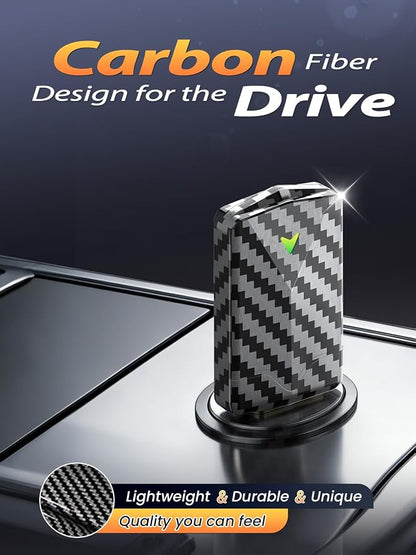 Wireless CarPlay & Android Auto Adapter, Convert Wired to Wireless, Fast Auto Connect and No Lag, Plug & Play USB with Gold-Plated Connector, Carbon Fiber Design, Compatible with iPhone & Android