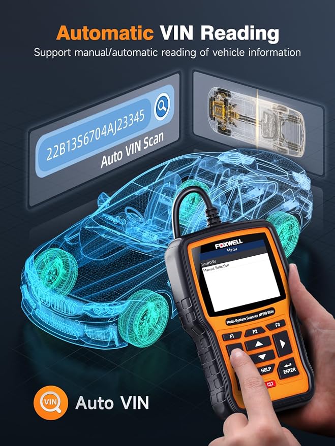 FOXWELL NT510 Elite fit for GM OBD2 Scanner, Bi-Directional All System Engine ABS SRS Diagnostic Scan Tool Code Reader for Chevrolet Cadillac GMC, All Reset Oil EPB TPS ABS Bleeding Crankshaft Relearn