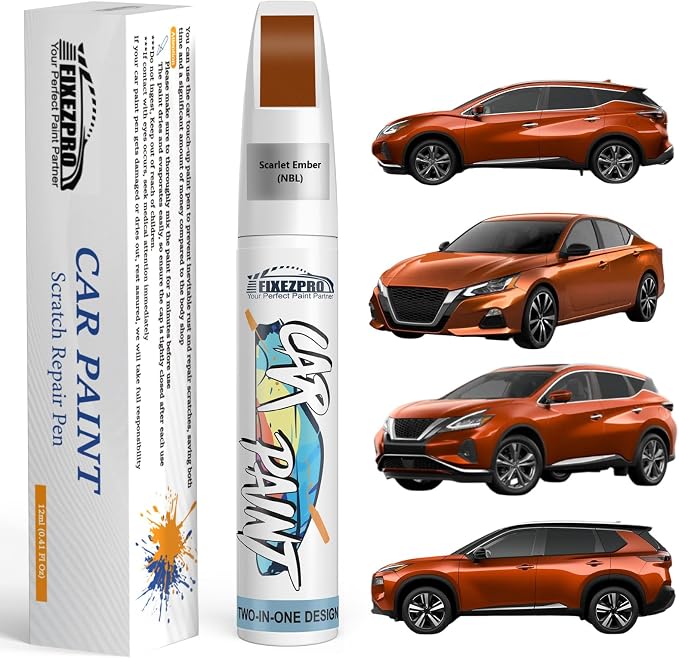 EBL Sunset Drift Touch Up Paint for Nissan, Exact Color Match Car Paint Scratch Repair Remover Pen Kit Quick & Easy Fix Vehicle Chips and Automotive Nicks Scuff