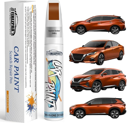 EBL Sunset Drift Touch Up Paint for Nissan, Exact Color Match Car Paint Scratch Repair Remover Pen Kit Quick & Easy Fix Vehicle Chips and Automotive Nicks Scuff