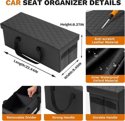 Shademax Car Seat Organizer for Subaru Ascent 2019-2025 2026 Accessories, Ascent Backseat Organizer Car Console Organizer for Kids Toys, Baby Supplies, Dog Toys, Travel Storage Box