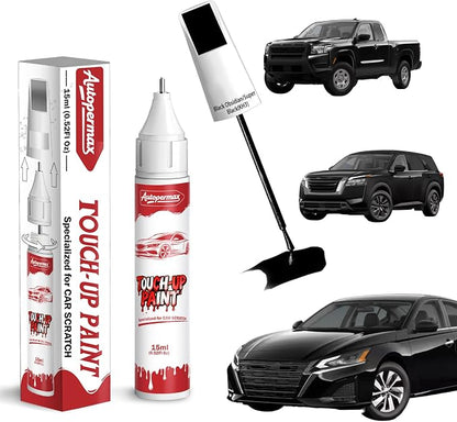 KH3 Black Obsidian/Super Black Car Touch Up Paint for Nissan, Color Accurate Two-In-One Car Paint Scratch Repair Pen, Professional Scratch Remover for Vehicles Chips and Nicks Scuff