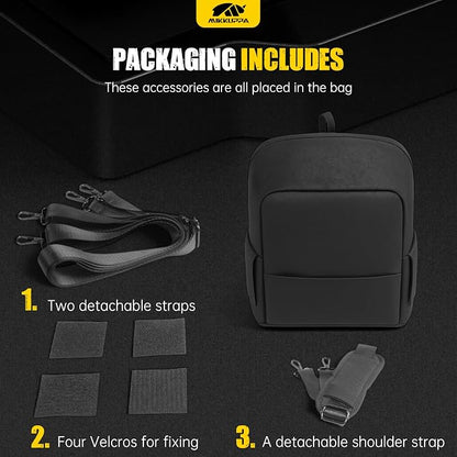 MIKKUPPA RAV4 Trunk Upgrade - Trunk Organizer Pocket Bag Replacement for 2019-2025 Toyota RAV4 Accessories Multifunction Side Cubby Storage Bag(1 Pc)