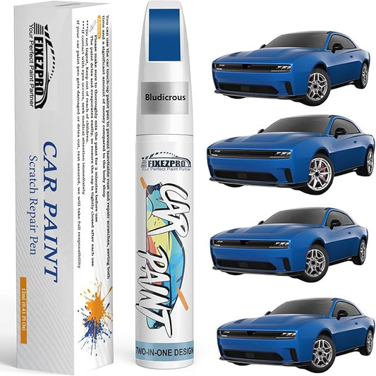 Bludicrous(PBJ/MBJ) Touch Up Paint for Dodge, Exact Color Match Car Paint Scratch Repair Remover Pen Kit Fix Vehicle Chips and Automotive Nicks Scuff