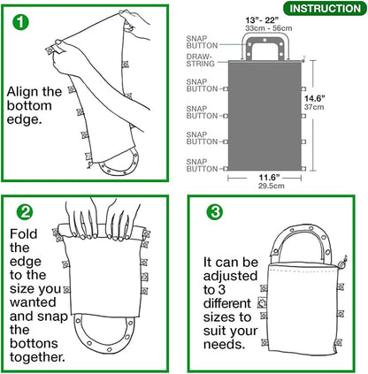 Leak-Proof Waterproof Car Trash Bag Foldable Multipurpose Trash bin Container Storage Cute Grocery Organizer for Automotive Cars SUVs and Trucks Backseat Headrest 7 Liters
