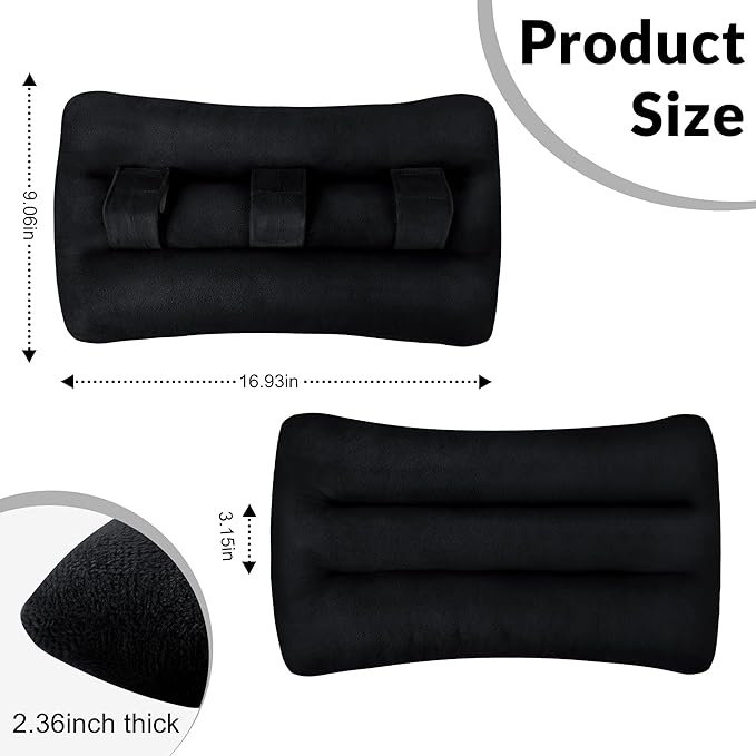Seat Belt Pillow Post Surgery, Heart Pillows for After Heart Surgery Recovery, Chest Port Pacemaker Pillow for Chemo Patients Seatbelt, Gifts for Women After Hysterectomy (Black)