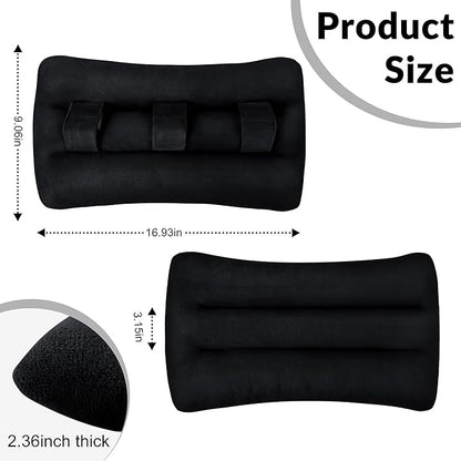 Seat Belt Pillow Post Surgery, Heart Pillows for After Heart Surgery Recovery, Chest Port Pacemaker Pillow for Chemo Patients Seatbelt, Gifts for Women After Hysterectomy (Black)