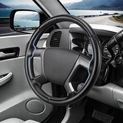 Steering Wheel Cover for Chevy Silverado 1500 GMC Sierra 1500 2007-2013/2500 3500 Chevrolet Tahoe Suburban Yukon (Yukon XL) 2007-2014/ Traverse 2009-2017/ GMC Sierra 2500HD 3500HD 2008-2014