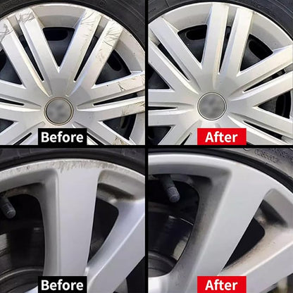 Tire and Wheel Polish – Wheel Shine Agent, Hub Cleaner | 80g High-Gloss Scratch-Resistant Restorer for Auto Detailing, RVs, Motorcycles, Trucks, Marine Vehicles, and ATV Rims