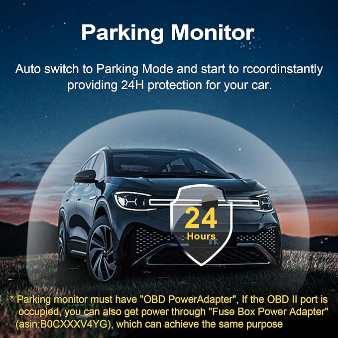 Mangoal Front 4K & Rear 1080p Dash Cam for GMC Terrain 2018-2024(Model B), SL SLE SLT AT4 Denali, Model A & Model B Have Same Models Years but Vehicle Sensor Cover are Different, Free App, 128GB Card