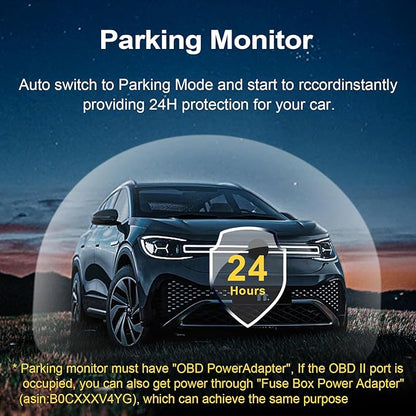 Mangoal Front 4K & Rear 1080P Dash Cam for GMC Sierra 1500 2019-2021, 1500 Limited 2022, 2500/3500 HD 2020-2023(Model A), Model A & Model B have Same Model Years but Vehicle Sensor Cover Are Different