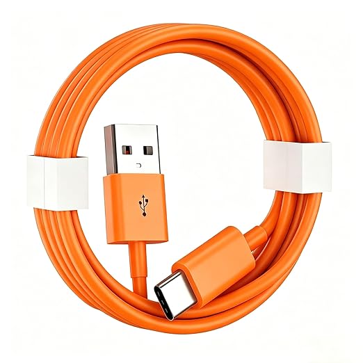 Orange iPhone 17/17E Car Carplay Cable for iPhone 17/16/15, 15/16/17 Pro Max 15 16 Plus Charging Cable, USB A to USB C Cord for iPad 10th Gen iPad Pro, Air 5th 4th Mini 6th Replacement Cord(3.3 FT)