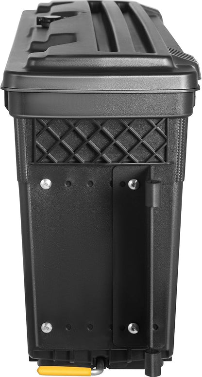 VEVOR Truck Bed Storage Box, Compatible with 2015-2020 Ford F150 R, Waterproof ABS Wheel Well Tool Box with Lockable Lid and Password Padlock, 6.6 Gal/25 L Truck Bed Toolbox, Passenger Side, Black