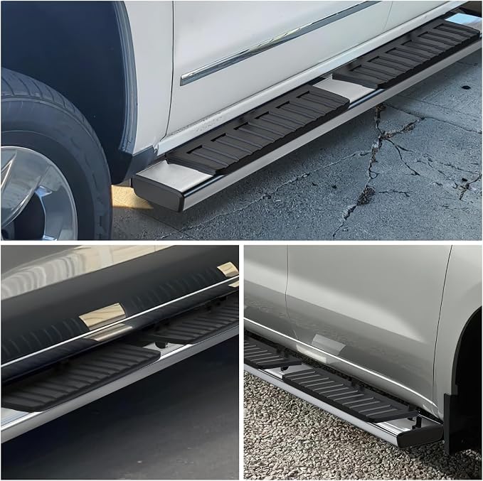 Nilight Running Boards for 2015 2016 2017 2018 2019 2020 2021 2022 2023 2024 2025 2026 Chevrolet Colorado/GMC Canyon Crew Cab 4 Full Size Doors 6 Inch Stainless Steel Bolt-on Side Step Nerf Bars