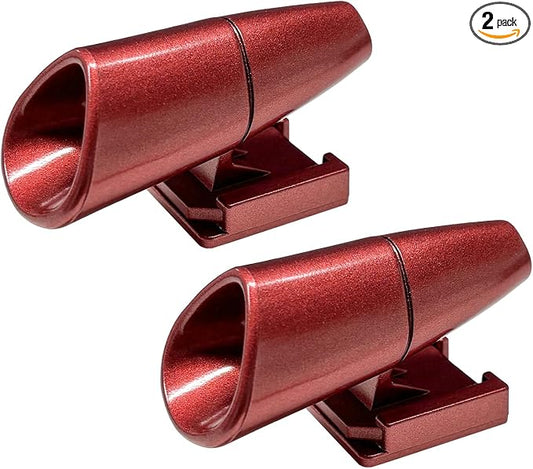 2 PCS Car Deer Whistles, Wind Activated Save Deer Whistle with Double-Sided Tape, Waterproof Car Warning Device Horn Sensor Helps Reduce Accidents and Alert Animals (Pink)